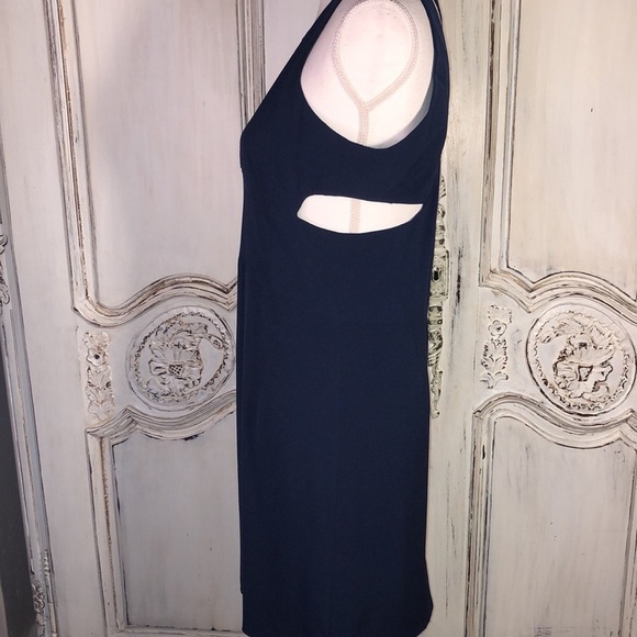 Les Petites… Paris NWT Round Neck Cutouts Sleeveless Structured Sheath Dress S/6 - Picture 5 of 12